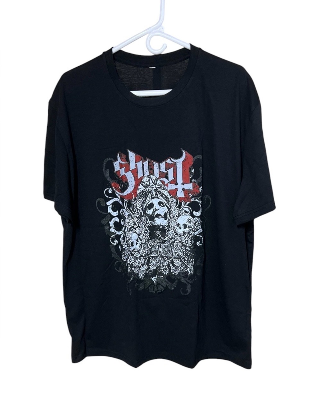 GHOST PAPA FACES Band Tee Black Crew Neck T SHIRT Men’s XL
New without tags